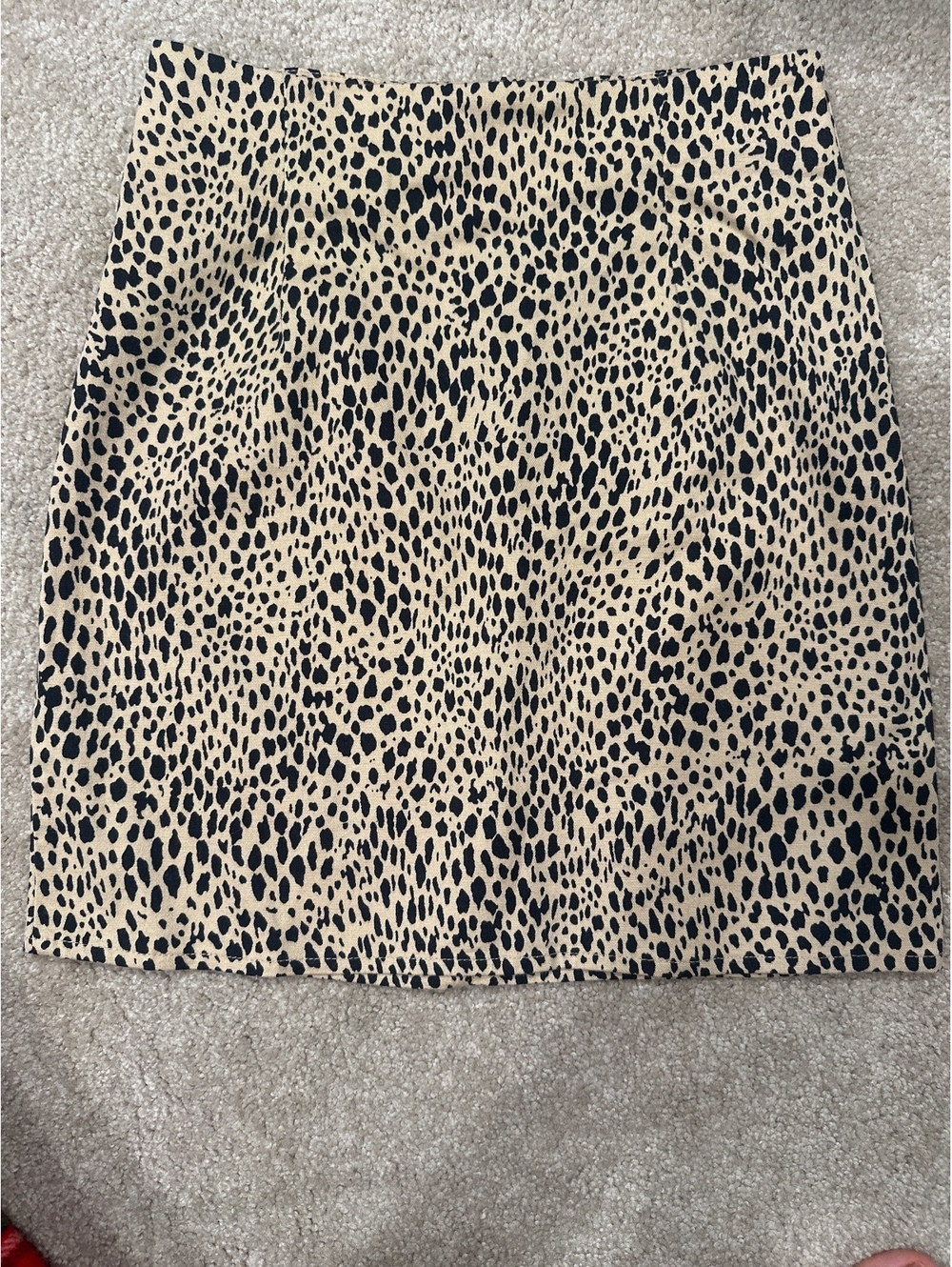 (4)Brandy Melville Leopard Print Mini Skirt Made in Italy